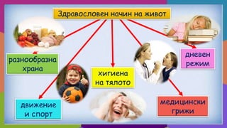 да растем здрави и силни | PPT