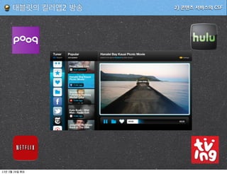 태블릿의 킬러앱2 방송   2) 콘텐츠 서비스의 CSF




13   3   26
 
