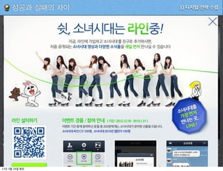 성공과 실패의 차이                          3) 디지털 전략 수립




                                        피플
                                       이
                                   IM,마
                                  M
                             도전
                        초의
                       최
                  포탈




13   3   26
 