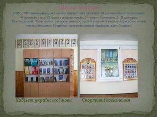 Кабінет української мови   Спортивні досягнення
 