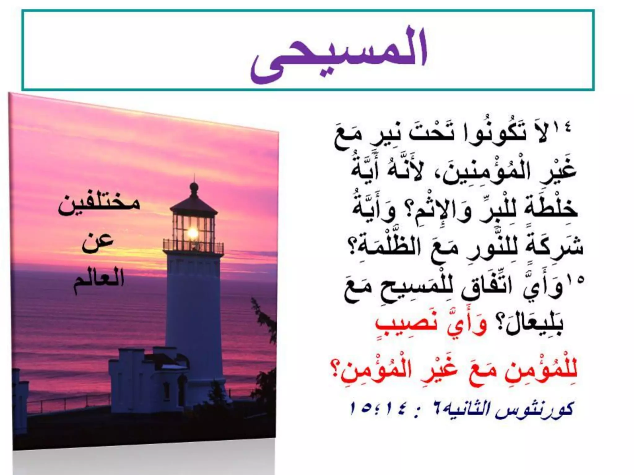 مصارعاتنا ليست مع دم و لحم