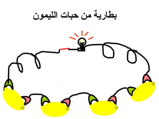 ‫بطارية من حبا ت الليمون‬
 