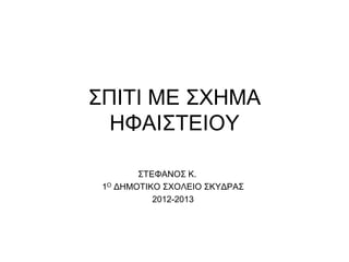 ΢ΠΙΣΙ ΜΕ ΢ΥΗΜΑ
ΗΦAI΢ΣΕΙΟΤ
΢ΣΕΦΑΝΟ΢ Κ.
1Ο ΔΗΜΟΣΙΚΟ ΢ΥΟΛΕΙΟ ΢ΚΤΔΡΑ΢
2012-2013
 