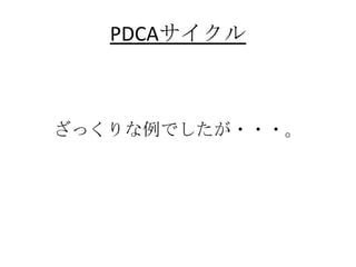 äǤ???
PDCA
 