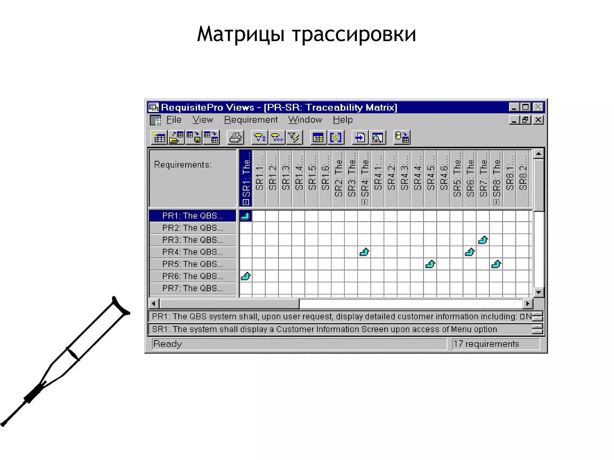 Матрицы трассировки
 