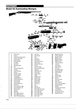 手枪霰弹枪步枪拆解图集