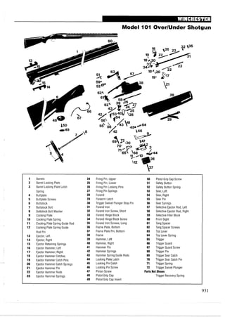 手枪霰弹枪步枪拆解图集