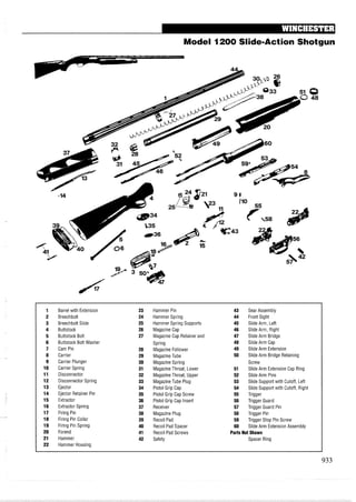 手枪霰弹枪步枪拆解图集