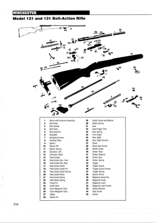 手枪霰弹枪步枪拆解图集