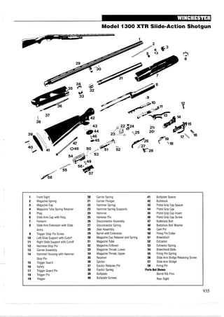 手枪霰弹枪步枪拆解图集