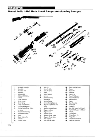 手枪霰弹枪步枪拆解图集