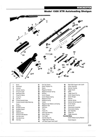 手枪霰弹枪步枪拆解图集