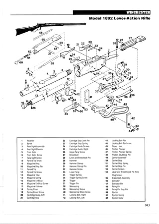 手枪霰弹枪步枪拆解图集