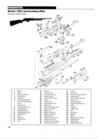 手枪霰弹枪步枪拆解图集