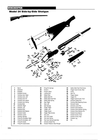 手枪霰弹枪步枪拆解图集
