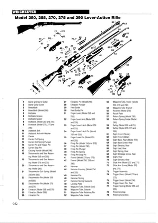手枪霰弹枪步枪拆解图集