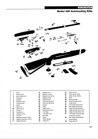 手枪霰弹枪步枪拆解图集