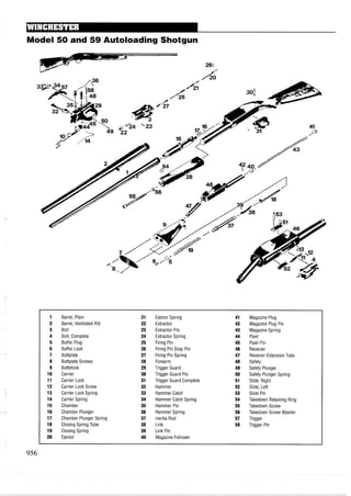 手枪霰弹枪步枪拆解图集