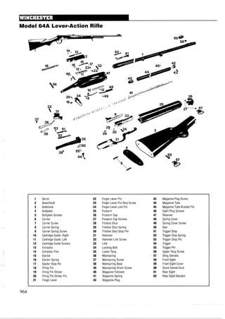 手枪霰弹枪步枪拆解图集