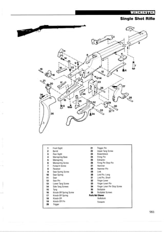 手枪霰弹枪步枪拆解图集