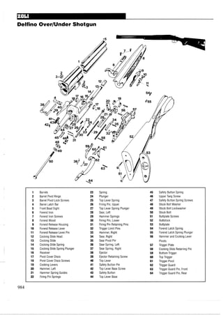 手枪霰弹枪步枪拆解图集