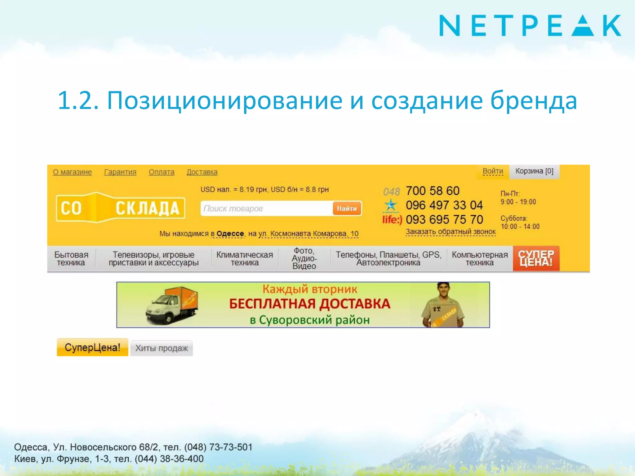 1.2. Позиционирование и создание бренда
 