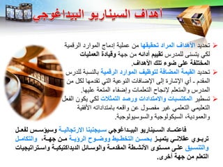 LOGO
‫تحديد‬‫ا‬ ‫ببايا‬ ‫المراد‬ ‫األاداف‬‫الرقمية‬ ‫الموارد‬ ‫إدماج‬ ‫عملية‬ ‫من‬
‫للمدرس‬ ‫يتسنى‬ ‫لكي‬‫أدالت‬ ‫باييم‬‫جهة‬ ‫من‬‫الإلمييا‬ ‫وقياد‬
‫األاداف‬ ‫بيك‬ ‫وء‬ ‫عي‬ ‫الملبيف‬.
‫تحديد‬‫الرقمي‬ ‫الموارد‬ ‫لبوميف‬ ‫اف‬ ‫الم‬ ‫الايم‬‫للدرس‬ ‫بالنسبة‬
‫من‬ ‫لكل‬ ‫تقدمها‬ ‫التي‬ ‫النوعية‬ ‫اإلضافات‬ ‫إلى‬ ‫اإلشارة‬ ‫أي‬ ‫ـ‬ ‫المقدم‬
‫عليها‬ ‫المتعة‬ ‫وإضفاء‬ ‫التعلمات‬ ‫إلنجاح‬ ‫والمتعلم‬ ‫المدرس‬.
‫تسطير‬‫البمثال‬ ‫وراد‬ ‫مبدادا‬ ‫وا‬ ‫الملبلاا‬‫الفعل‬ ‫يكون‬ ‫لكي‬
‫واقعه‬ ‫عن‬ ‫مفصول‬ ‫غير‬ ‫التعلمي‬ ‫التعليمي‬‫بامتداد‬‫ا‬‫ته‬‫األفقية‬
‫والسوسيولوجية‬ ‫السيكولوجية‬ ،‫والعمودية‬.
‫اااد‬‫ا‬‫فاعبم‬‫ااداغوذي‬‫ا‬‫الاي‬ ‫اايناريو‬‫ا‬‫الل‬‫اايذنانا‬‫ا‬‫ل‬‫اا‬‫ا‬‫ربذالي‬ ‫ا‬‫ااض‬‫ا‬‫لفإل‬ ‫ااس‬‫ا‬‫ل‬ ‫ولي‬
‫ااز‬‫ا‬‫يبمي‬ ‫ااي‬‫ا‬‫عاالن‬ ‫ااوي‬‫ا‬‫برا‬‫اا‬‫ا‬‫ي‬ ‫الر‬ ‫ااوا‬‫ا‬ ‫وو‬ ‫اايط‬‫ا‬‫البلط‬ ‫اان‬‫ا‬‫ابل‬‫ح‬ ‫اا‬‫ا‬ ‫ذ‬ ‫اان‬‫ا‬‫م‬‫ااض‬‫ا‬‫والبلام‬
‫ايق‬‫ا‬‫والبنل‬‫ابرابيذيا‬‫ا‬‫وال‬ ‫ا‬‫ا‬‫الديدالبيلي‬ ‫االض‬‫ا‬‫والول‬ ‫ا‬‫ا‬‫المادم‬ ‫اط‬‫ا‬‫األنش‬ ‫ابون‬‫ا‬‫مل‬ ‫ا‬‫ا‬‫عي‬
‫ألرن‬ ‫ذ‬ ‫من‬ ‫البإليم‬.
 