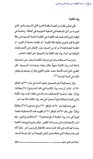 مكتبة الحرم المكي الشريف عبر العصور