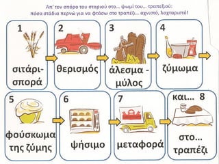 από το σιταρι στο ψωμι