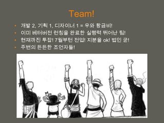 your name
Team!
? ?? 2, ?? 1, ???? 1 = ?? ???!
? ?? ???? ??? ??? ??? ??? ?!
? ???? ??! 7??? ??! ??? ok! ?? ?!
? ??? ??? ????!
 