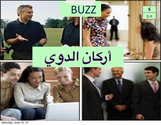‫1ن#ا=#وي‬f‫أر‬
BUZZ 5
5-2
Saturday, June 15, 13
 