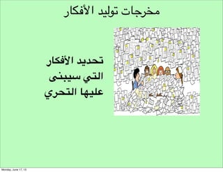 ‫تحديد‬
‫توليد‬

‫نموذج مسار‬
‫هندسة األفكار‬

‫تحري‬

‫تنفيذ‬

‫تحليل‬

‫تطوير‬

‫تقييم‬

‫تعريف‬

‫تصميم‬

‫تجربة‬

 