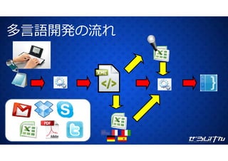 多⾔語開発の流れ多⾔語開発の流れ
 
