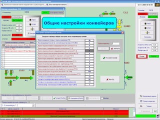 КОМПАНИЯ ДЭП www.dep.ru
6060
Общие настройки конвейеров
 