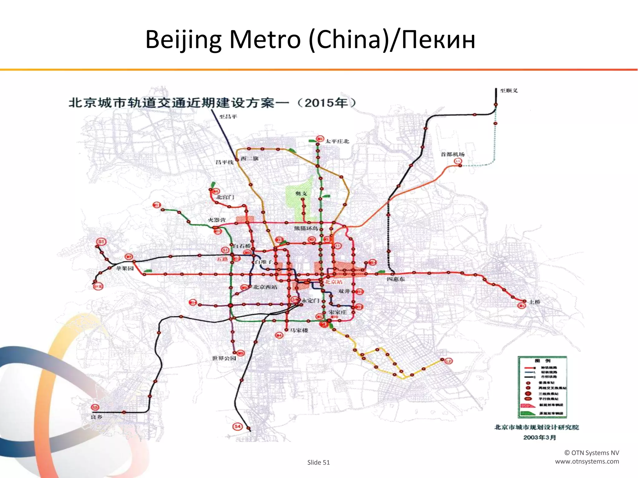 © OTN Systems NV
www.otnsystems.comSlide 51
Beijing Metro (China)/Пекин
 