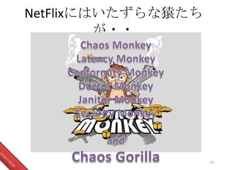 NetFlixにはいたずらな猿たち
が・・
24
 