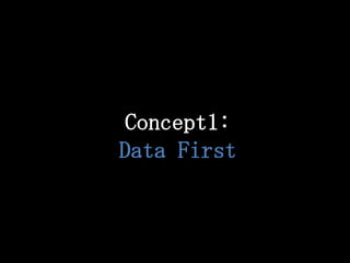 Concept1:
Data First
 