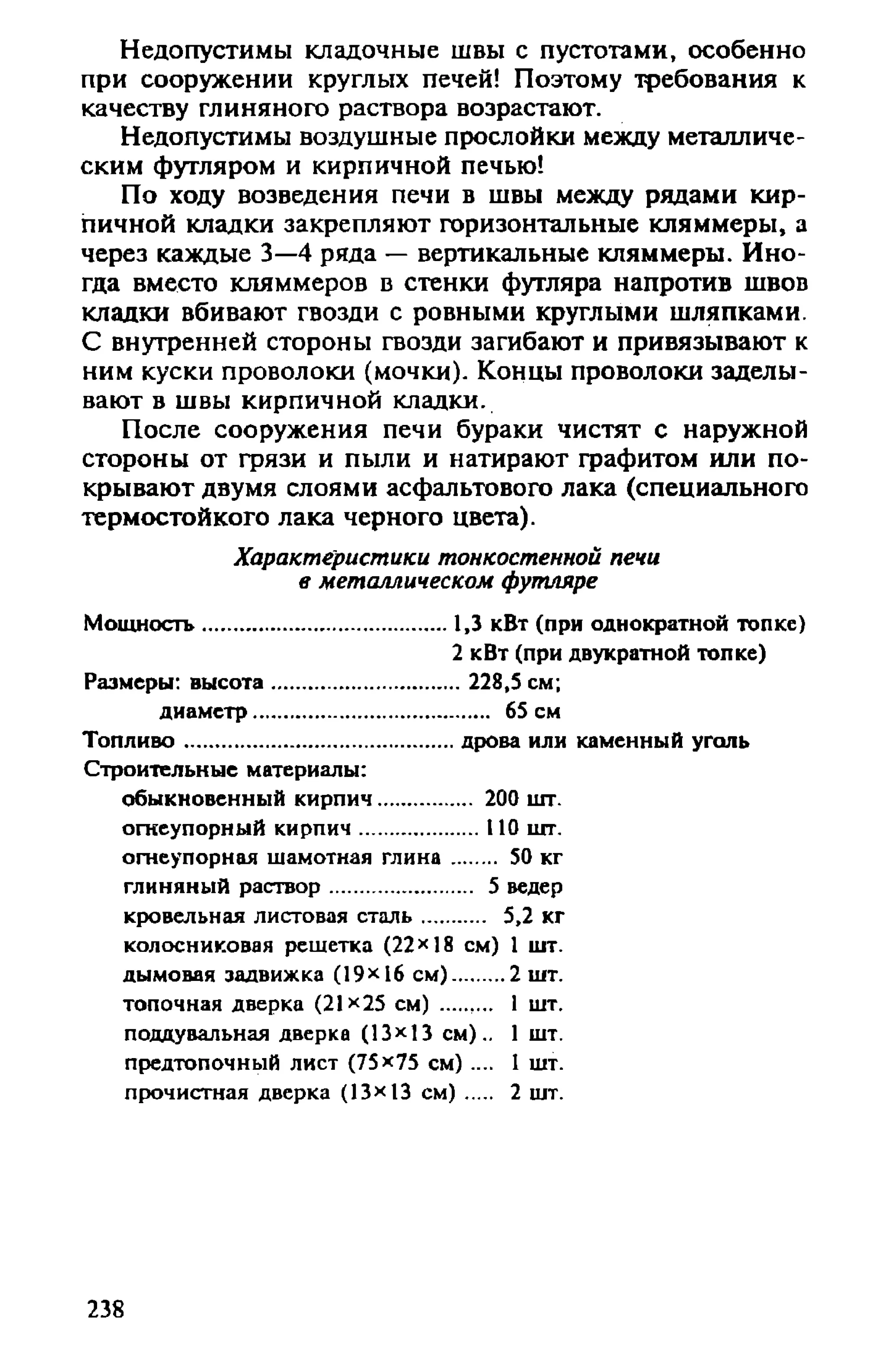 в. левадный печи и камины кладка, облицовка, эксплуатация