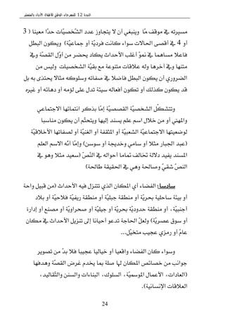 ‫الدورة‬12‫بالمنستير‬ ‫األدباء‬ ‫لألطفال‬ ‫الوطني‬ ‫للمهرجان‬
24
‫ٓا‬َ ‫َٛقـ‬ ‫يف‬ ٘‫َػريت‬.‫َعٝٓا‬ ‫ٓا‬‫س‬‫س‬ ‫ٓات‬ٝ‫ٓدك‬‫ؿ‬‫اي‬ ‫عسز‬ ‫ٜتذاٚظ‬ ٫ ٕ‫أ‬ ٞ‫ٜٚٓبػ‬(3
ٚ‫أ‬4١ٓٝ‫مجاع‬ ٚ‫أ‬ ١ٜٓ‫ؾطز‬ ‫ناْت‬ ٤‫غٛا‬ ‫اؿا٫ت‬ ٢‫أقك‬ ‫يف‬) .ٌ‫ايبط‬ ٕٛ‫ٜٚه‬
‫ٚيف‬ ١ٓ‫ك‬‫ايك‬ ٍٓٚ‫أ‬ َٔ ‫وهط‬ ‫ٜهاز‬ ‫ا٭سساخ‬ ‫أغًب‬ ٓٛ‫من‬ ‫يف‬ ‫َػاُٖا‬ ٬‫ؾاع‬
‫ايؿدكٝات‬ ١ٓٝ‫بك‬ ‫َع‬ ١‫َتٓٛع‬ ‫ع٬قات‬ ٘‫ٚي‬ ‫آخطٖا‬ ‫ٚيف‬ ‫َتٓٗا‬.َٔ ‫ٚيٝؼ‬
ٌ‫ب‬ ٘‫ب‬ ٣‫وتص‬ ٫‫َجا‬ ٘‫ٚغًٛن‬ ٘‫قؿات‬ ‫يف‬ ٬‫ؾان‬ ٌ‫ايبط‬ ٕٛ‫ٜه‬ ٕ‫أ‬ ٟ‫ايهطٚض‬
ٙ‫غري‬ ٚ‫أ‬ ٘٥‫زٖا‬ ٚ‫أ‬ َ٘٪‫ي‬ ٢ً‫ع‬ ٍ‫تس‬ ١٦ٝ‫غ‬ ٘‫أؾعاي‬ ٕٛ‫ته‬ ٚ‫أ‬ ‫نصيو‬ ٕٛ‫ٜه‬ ‫قس‬.
ٞ‫ا٫دتُاع‬ ‫اْتُا٥ٗا‬ ‫بصنط‬ ‫ٓا‬َ‫إ‬ ١ٓٝ‫ايككك‬ ١ٓٝ‫ايؿدك‬ ٌّ‫ه‬‫ٚتتؿ‬
‫َٓاغبا‬ ٕٛ‫ٜه‬ ٕ‫أ‬ ِٓ‫ت‬‫ٜٚتش‬ ‫إيٝٗا‬ ‫ٜػٓس‬ ًِ‫ع‬ ِ‫اغ‬ ٍ٬‫خ‬ َٔ ٚ‫أ‬ ‫ٚاملٗين‬
١ٓٝ‫ا٭خ٬ق‬ ‫يكؿاتٗا‬ ٚ‫أ‬ ١ٓٝٓ‫ايػ‬ ٚ‫أ‬ ١‫املجكؿ‬ ٚ‫أ‬ ١ٓٝ‫ايؿعب‬ ١ٓٝ‫ا٫دتُاع‬ ‫يٛنعٝتٗا‬
(ٔ‫غٛغ‬ ٚ‫أ‬ ١‫ٚخسه‬ َٞ‫غا‬ ٚ‫أ‬ ٬‫َج‬ ‫اؾباض‬ ‫عبس‬)ًِ‫ايع‬ ِ‫ا٫غ‬ ْ٘ٓ‫أ‬ ‫ٓا‬َ‫ٚإ‬
ٓ‫ل‬ٓٓ‫اي‬ ‫يف‬ ٘‫أسٛاي‬ ‫متاَا‬ ‫ؽايـ‬ ١‫ز٫ي‬ ‫ٜؿٝس‬ ‫املػٓس‬(‫يف‬ ٖٛٚ ٬‫َج‬ ‫غعٝس‬
١‫طاؿ‬ ١‫اؿكٝك‬ ‫يف‬ ٖٞٚ ١‫ٚقاؿ‬ ٓٞ‫ؾك‬ ٓ‫ل‬ٓ‫اي‬) .
‫غازغا‬:‫ا٭سساخ‬ ٘ٝ‫ؾ‬ ٍ‫تتٓع‬ ٟ‫ايص‬ ٕ‫املها‬ ٟ‫أ‬ ٤‫ايؿها‬(١‫ٚاس‬ ٌٝ‫قب‬ َٔ
‫ب٬ز‬ ٚ‫أ‬ ١ٓٝ‫ؾ٬س‬ ١ٓٝ‫ضٜؿ‬ ١‫َٓطك‬ ٚ‫أ‬ ١ًٓٝ‫دب‬ ١‫َٓطك‬ ٚ‫أ‬ ١ٜٓ‫عط‬ ١ًٝ‫غاس‬ ١٦ٝ‫ب‬ ٚ‫أ‬
٠‫إزاض‬ ٚ‫أ‬ ‫َكٓع‬ ٚ‫أ‬ ١ٜٓٚ‫قشطا‬ ٚ‫أ‬ ١ًٓٝٝ‫د‬ ٚ‫أ‬ ١ٜٓ‫عط‬ ١ٜٓ‫سسٚز‬ ١‫َٓطك‬ ٚ‫أ‬ ،١ٓٝ‫أدٓب‬
١ٜٓ‫عكط‬ ‫غٛم‬ ٚ‫أ‬)ٕ‫َها‬ ‫يف‬ ‫ا٭سساخ‬ ٌٜ‫تٓع‬ ‫إىل‬ ‫أسٝاْا‬ ٛ‫تسع‬ ١‫اؿاد‬ ٌٓ‫ٚيع‬
ٌٓٝ‫َتد‬ ‫عذٝب‬ ٟ‫ضَع‬ ٚ‫أ‬ ّٓ‫عا‬...
‫تكٜٛط‬ َٔ ٓ‫س‬‫ب‬ ٬‫ؾ‬ ‫عذٝبا‬ ‫خٝايٝا‬ ٚ‫أ‬ ‫ٚاقعٝا‬ ٤‫ايؿها‬ ٕ‫نا‬ ٤‫ٚغٛا‬
‫ٖٚسؾٗا‬ ١ٓ‫ك‬‫ايك‬ ‫غطض‬ ّ‫ىس‬ ‫مبا‬ ١ً‫ق‬ ‫هلا‬ ٕ‫املها‬ ‫خكا٥ل‬ َٔ ‫دٛاْب‬
(،‫ٓكايٝس‬‫ت‬‫ٚاي‬ ٔٓ‫ٚايػ‬ ‫ايبٓا٤ات‬ ،‫ايػًٛى‬ ،١ٓٝ‫املٛمس‬ ٍ‫ا٭عُا‬ ،‫ايعازات‬
١ْٝ‫اإلْػا‬ ‫ايع٬قات‬).
 
