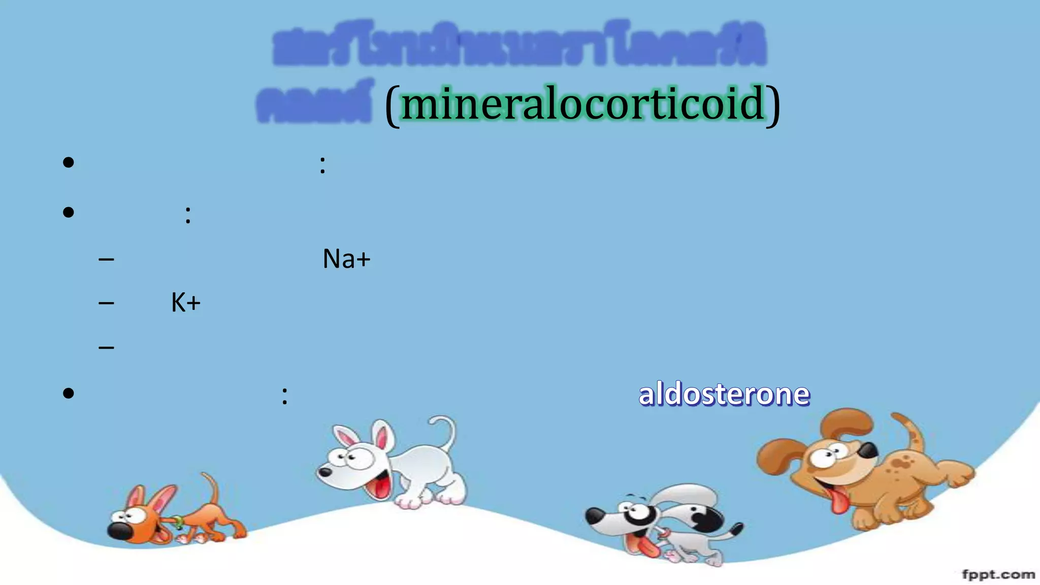 (mineralocorticoid)
• :
• :
– Na+
– K+
–
• :