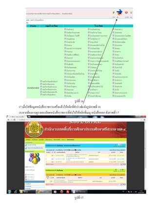 รูปที่ 16
17.เมื่อใสขอมูลหนังสือราชการเสร็จแลวใหคลิกที่คําวา สง ดังรูปภาพที่ 16
18.หากตองการดูรายละเอียดหนังสือราชการที่สงไปใหคลิกที่เมนู หนังสือออก ดังภาพที่ 17
รูปที่ 17
 