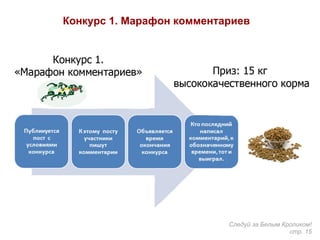 Конкурс 1. Марафон комментариев
Следуй за Белым Кроликом!
стр. 15
 