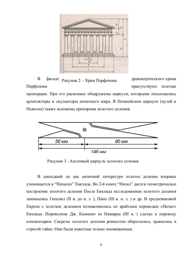Крест золотое сечение чертеж