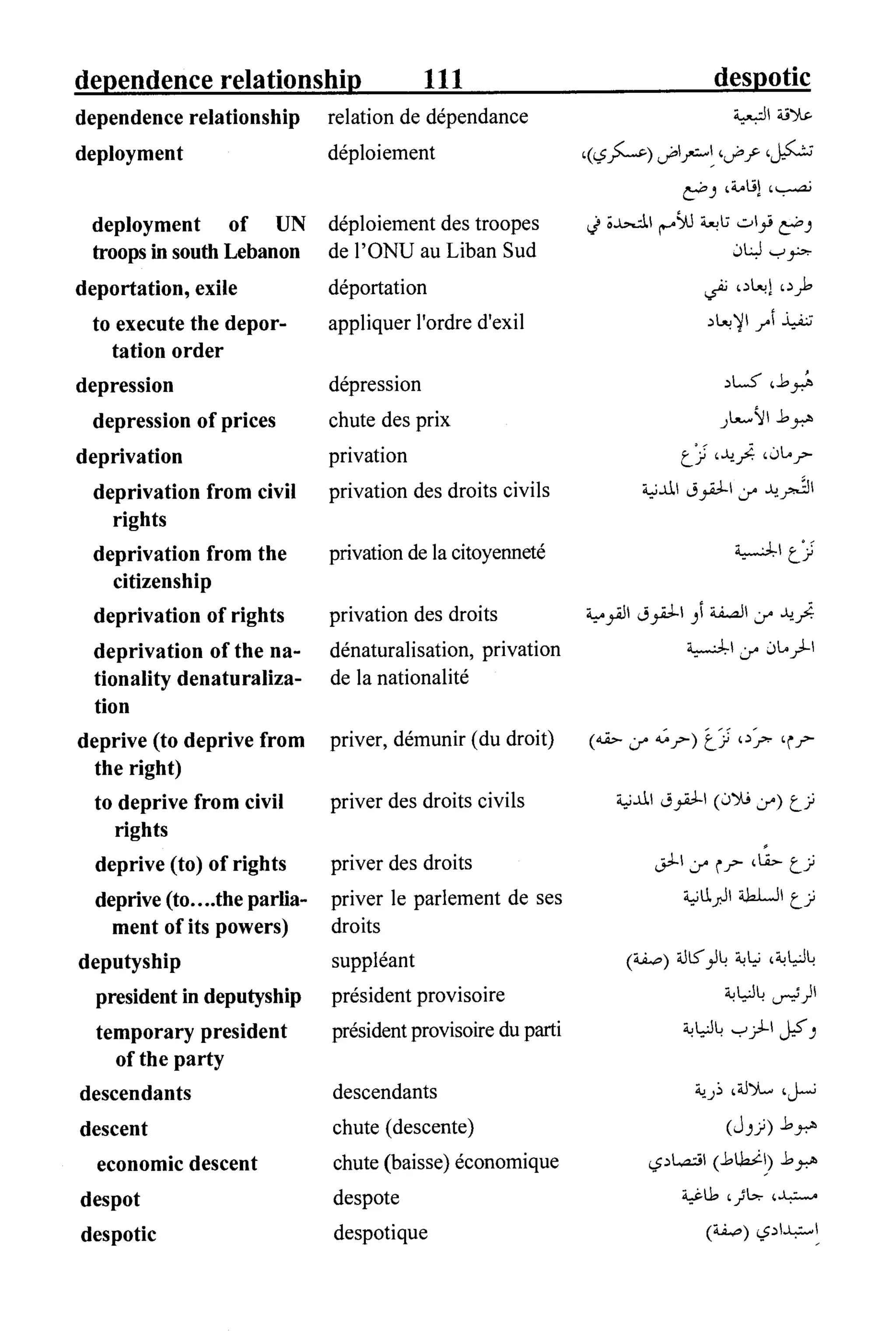 القاموس السياسي ومصطلحات المؤتمرات الدولية 