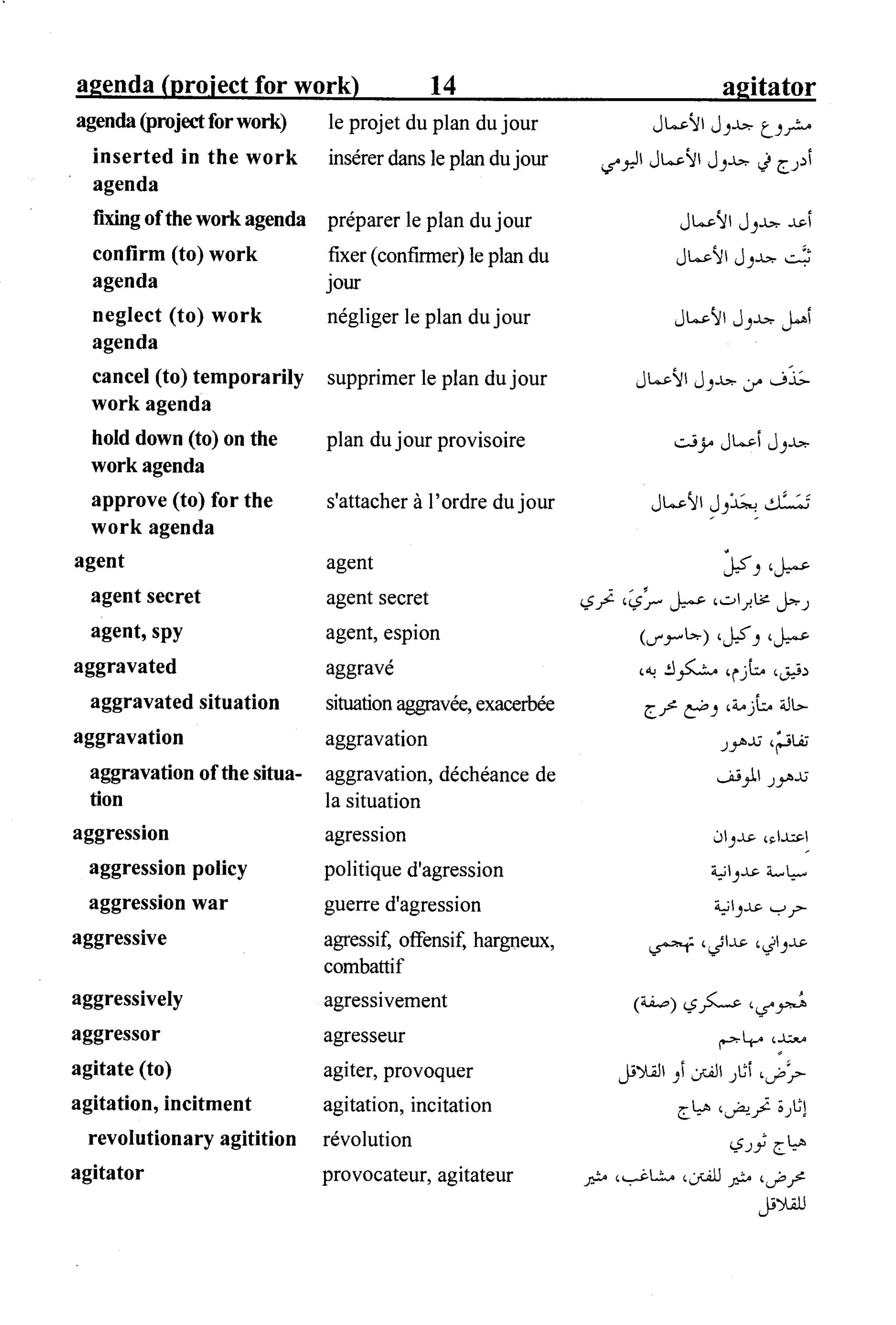 القاموس السياسي ومصطلحات المؤتمرات الدولية 