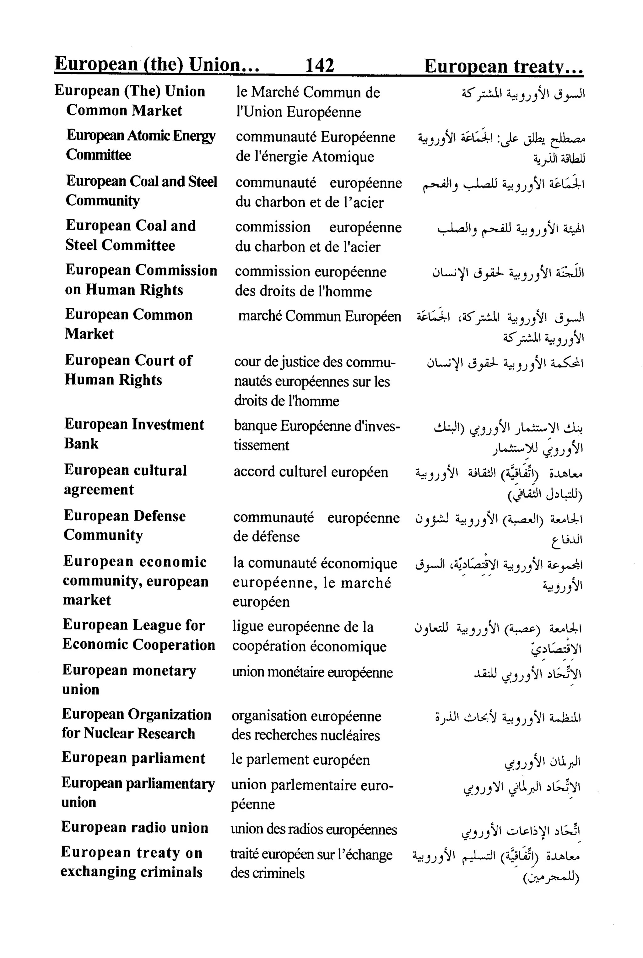 القاموس السياسي ومصطلحات المؤتمرات الدولية 