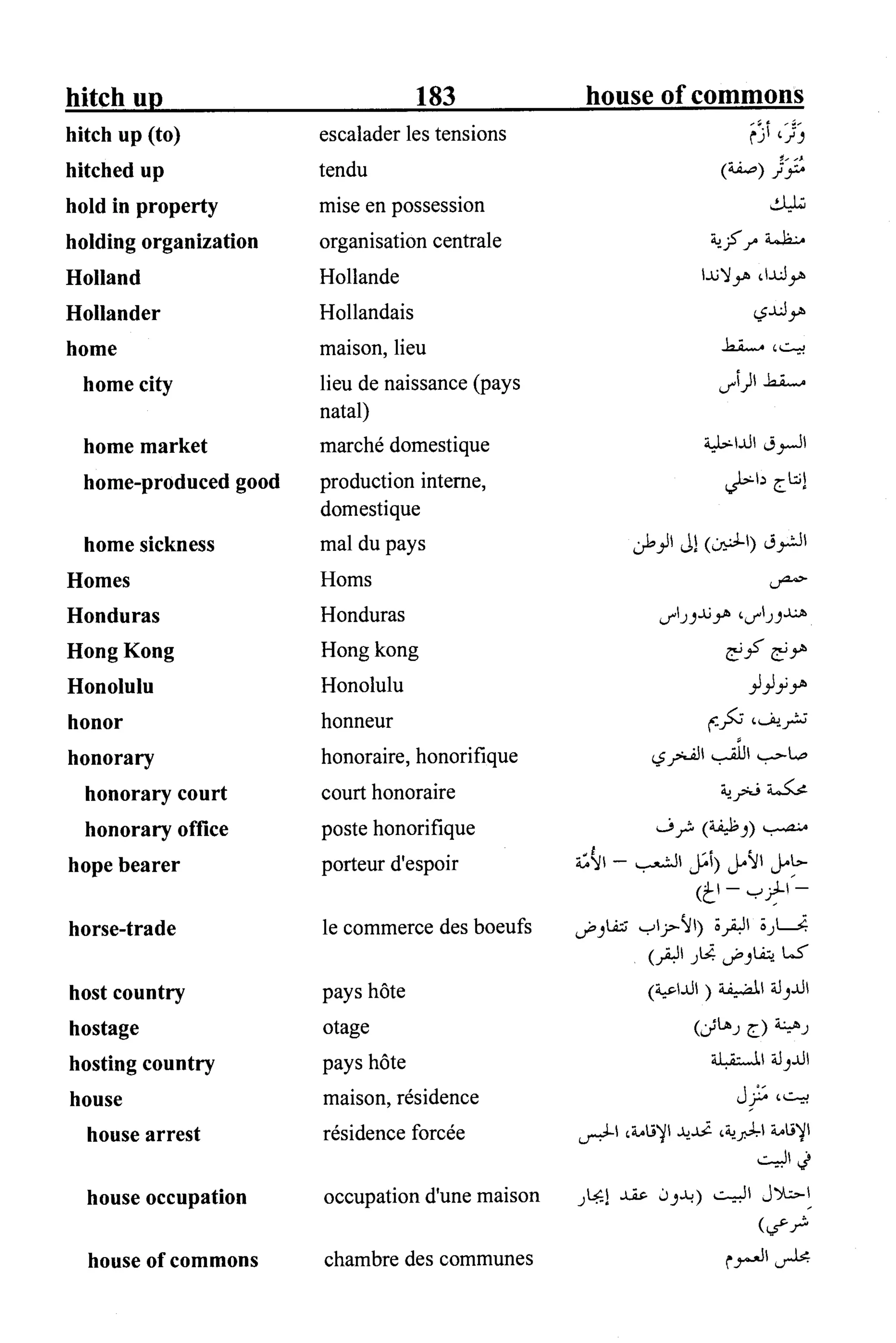 القاموس السياسي ومصطلحات المؤتمرات الدولية 