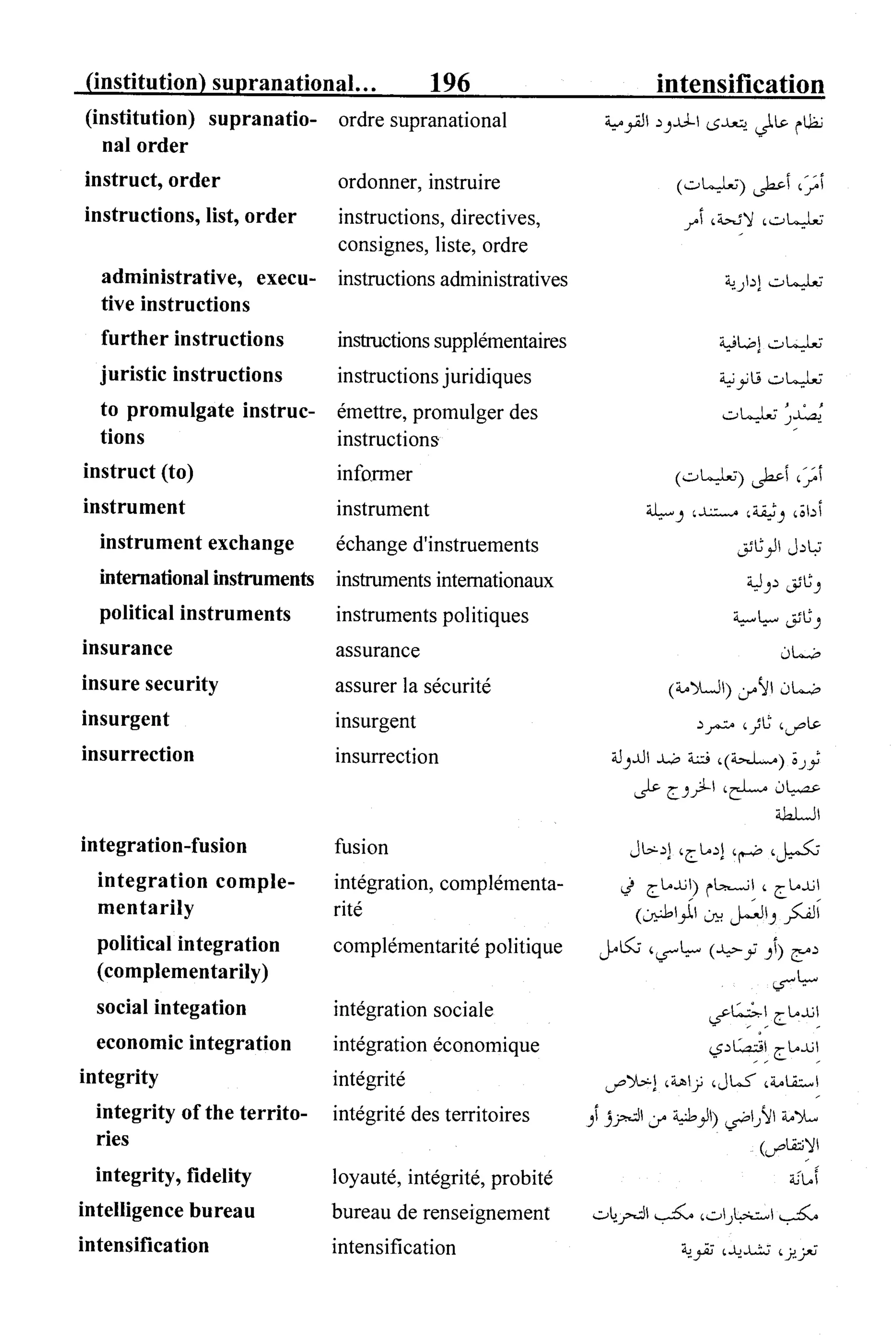 القاموس السياسي ومصطلحات المؤتمرات الدولية 