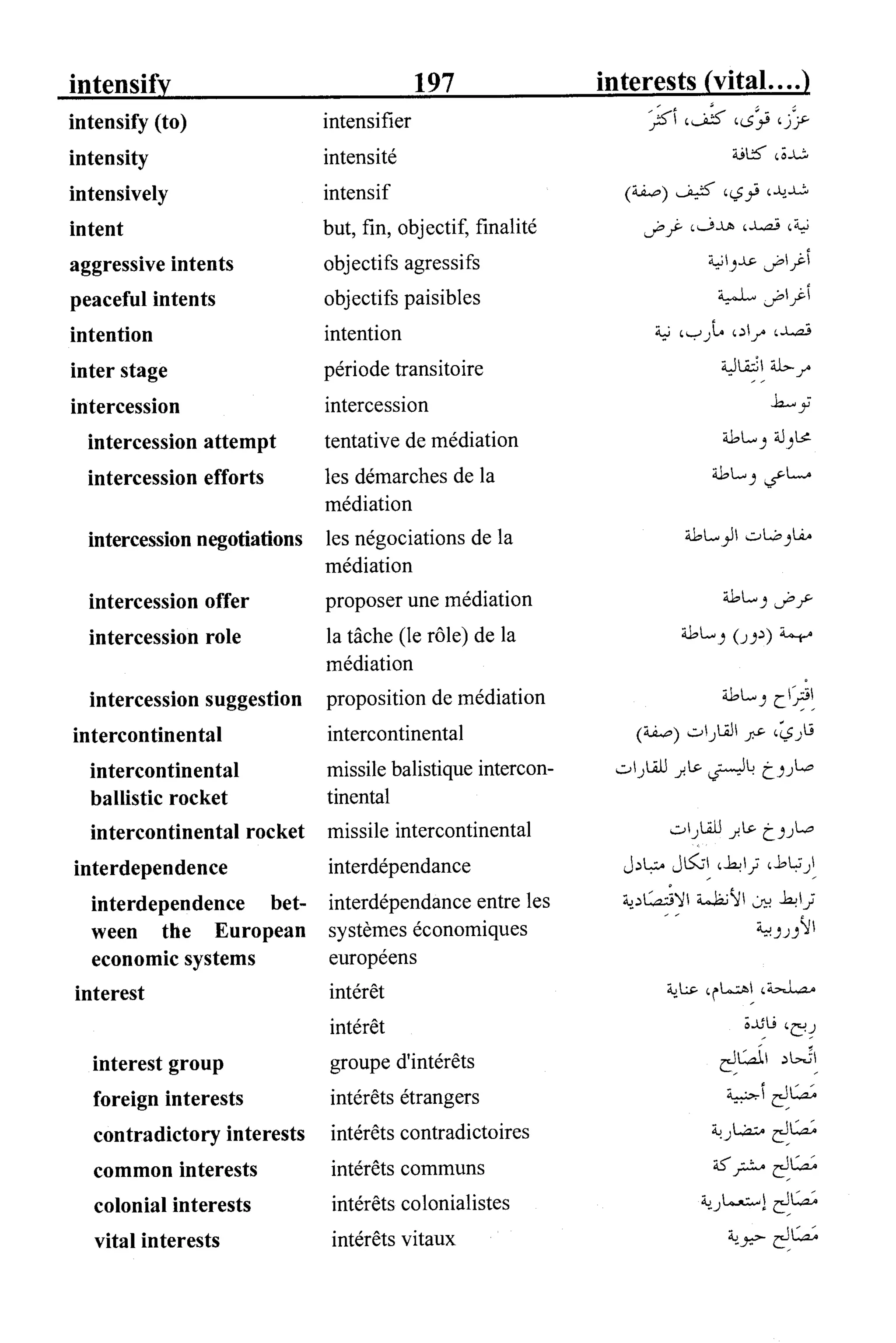 القاموس السياسي ومصطلحات المؤتمرات الدولية 