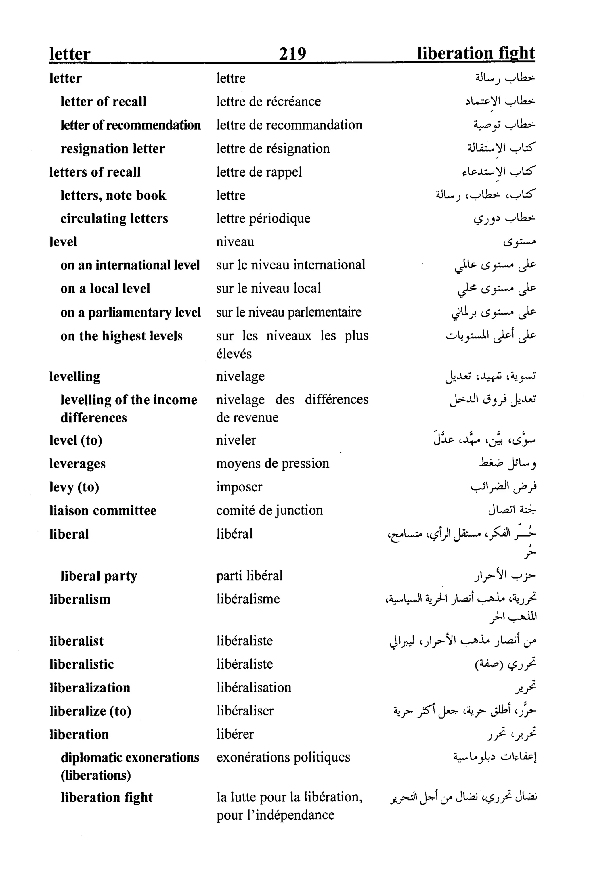 القاموس السياسي ومصطلحات المؤتمرات الدولية 